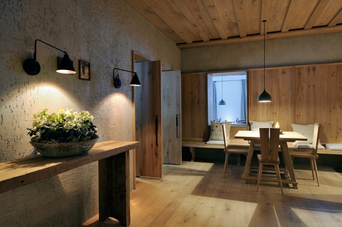 декоративная штукатурка в гостиной